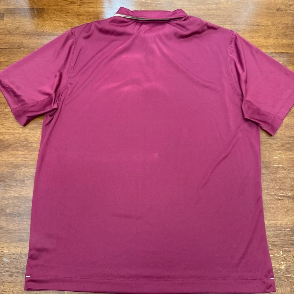 Nike Polo Shirt Mens XL Maroon Florida State FSU Dri-FIT Performance Golf 29526X
